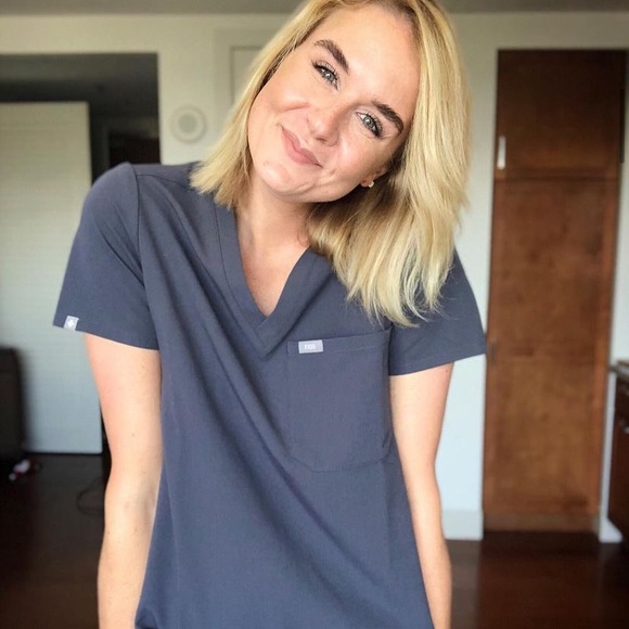 NWT FIGS CHARCOAL GREY SCRUB SET CATARINA ZAMORA S - Picture 2 of 10